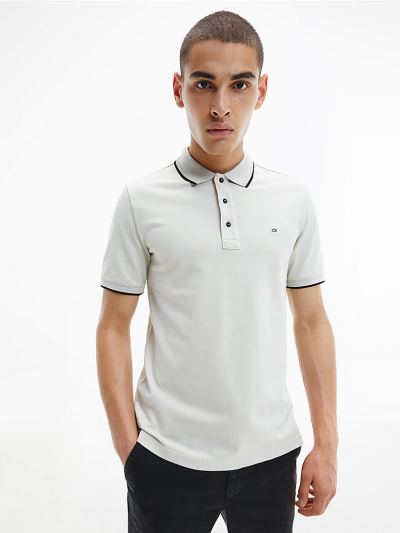Calvin Klein Ruhák HU448895 | Calvin Klein Slim Organic Cotton Férfi Pólóing Szürke